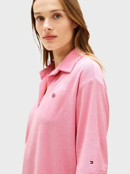 Поло Tommy Hilfiger розовое