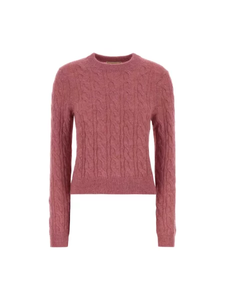 Sweter Michael Kors z alpaki różowy
