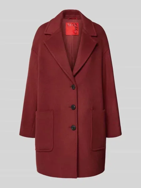 Płaszcz o kroju relaxed fit z Mieszanka wełny Model TAROCCO' Max&co. bordowy