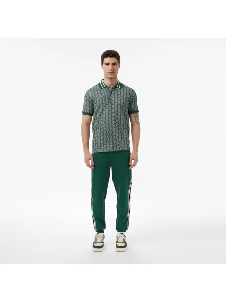 Lacoste Spodnie Dresowe Regular Fit zielone
