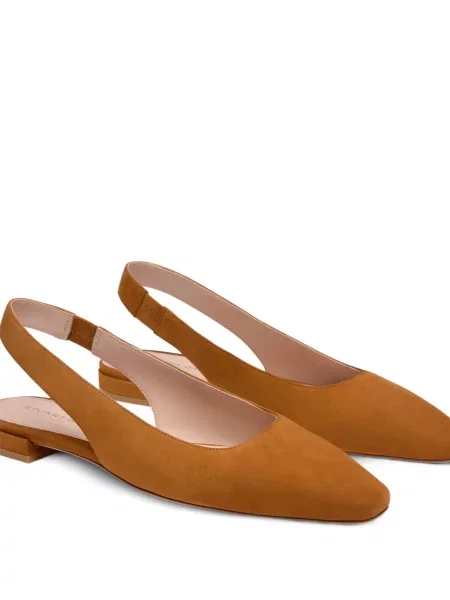 Pantofi cu toc Stuart Weitzman slingback maro