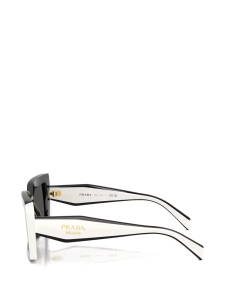 Ochelari de soare pătrați Prada Eyewear alb