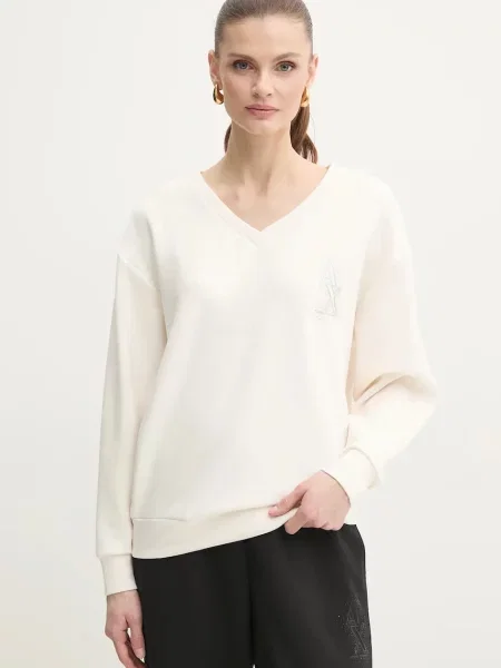 Суитчър Armani Exchange с апликация бежово