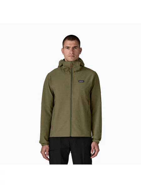 Geacă softshell pentru bărbați Patagonia R1 TechFace Hoody basin green verde