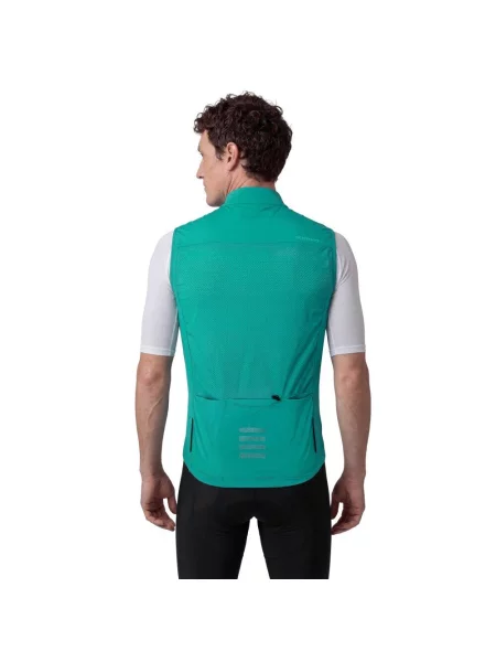 Ultralekka wiatroszczelna kamizelka rowerowa Siroko V2 Breeze Green zielona