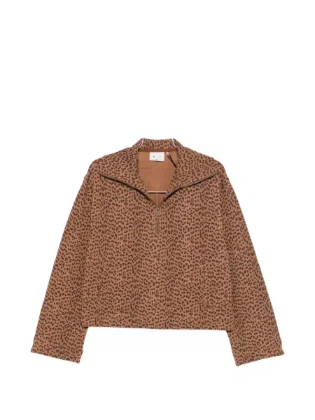 Geacă The Upside cu imagine cu model leopard maro