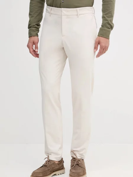 BOSS pantaloni cu fason chinos bej