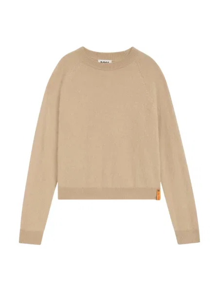 Sweter Boss ze sznurkiem beżowy