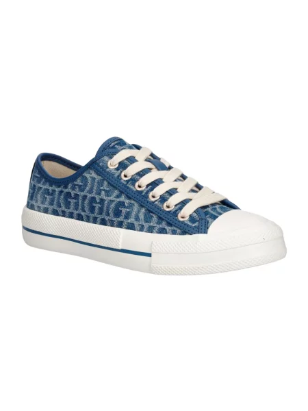 Sneakersy Guess z logo niebieskie