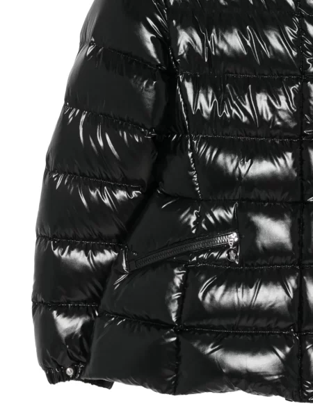Geacă Moncler cu glugă negru