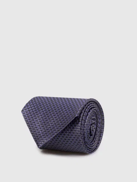 Краватка із шовку у візерунок Luxury Stefano Ricci синя