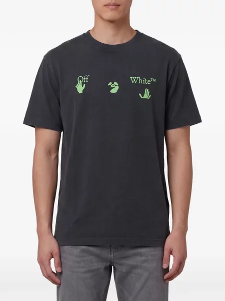 Tricou Off-white cu imagine alb