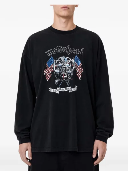 Lung tricou Vetements cu imagine negru
