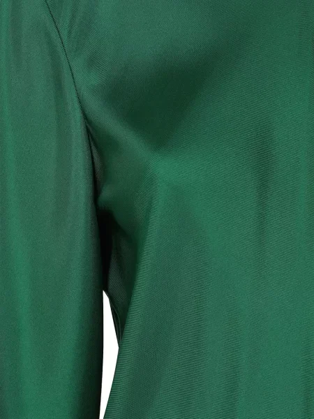 Lung rochie maxi Róhe de mătase verde