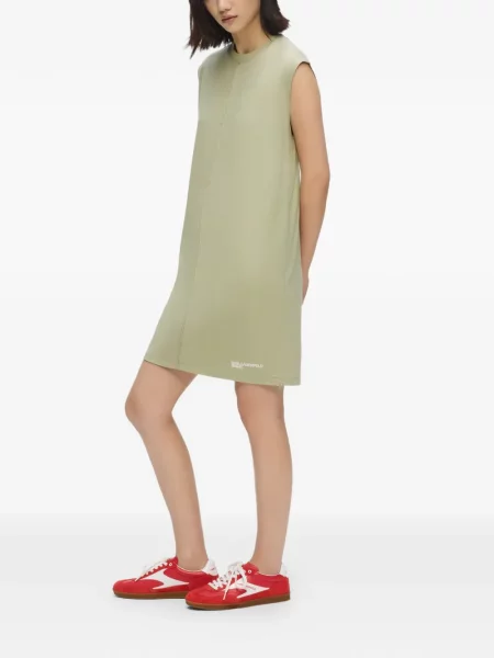 Rochie din denim Karl Lagerfeld Jeans verde