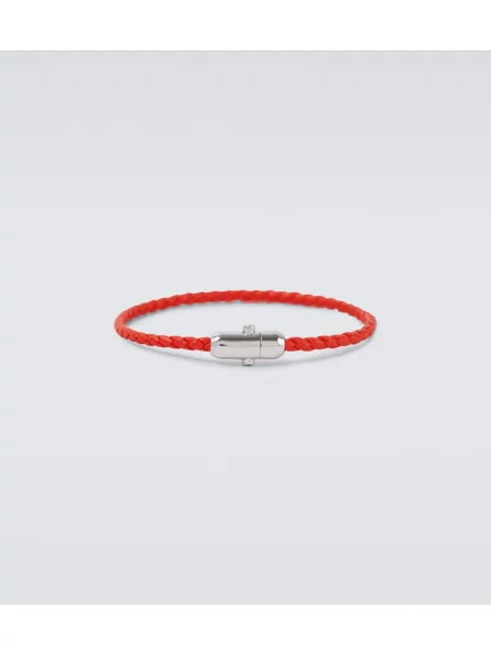 Кожена гривна Bottega Veneta червено