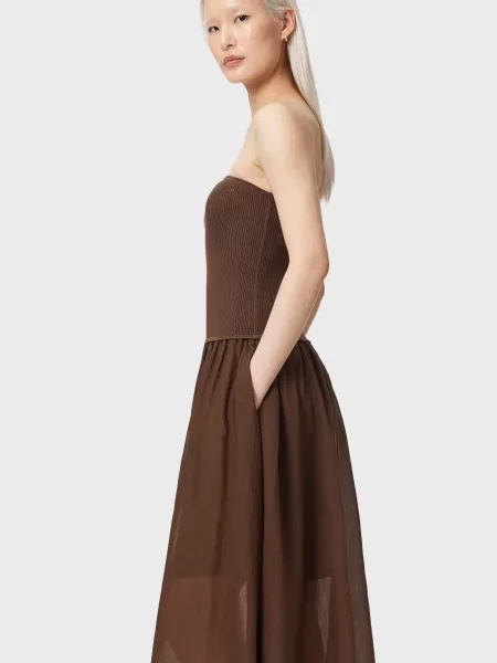 Сукня Allsaints коричнева