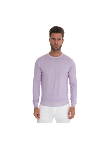 Sweter Hindustrie z kaszmiru fioletowy