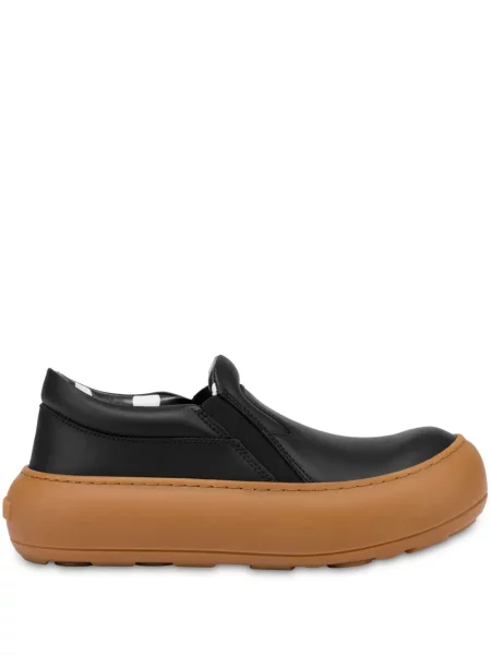 Sneakerși Moschino din piele negru