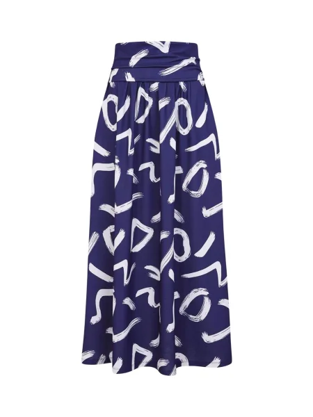 HotSquash Fustă indigo alb