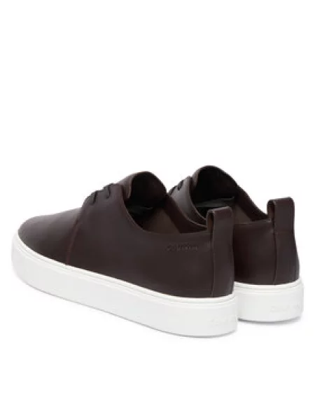 Calvin Klein Laisvalaikio batai Hybrid Clean Cup Derby Lth Tamsiai ruda