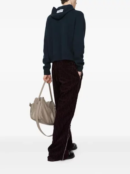 Pulover Acne Studios cu glugă albastru