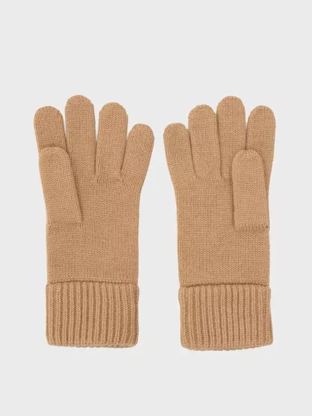 Шерстяные перчатки Gant бежевые