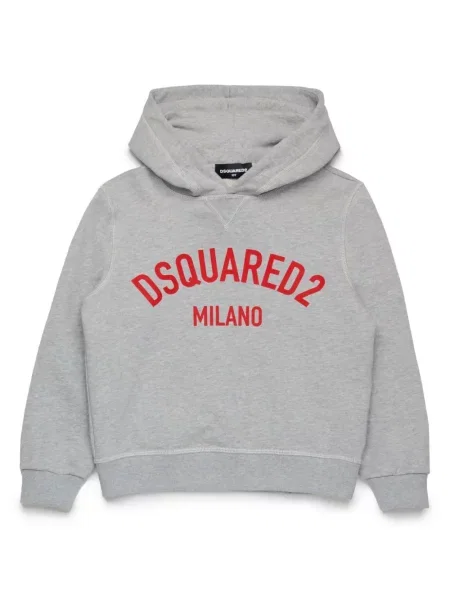 Bluza z kapturem dziecięca Dsquared2 szara