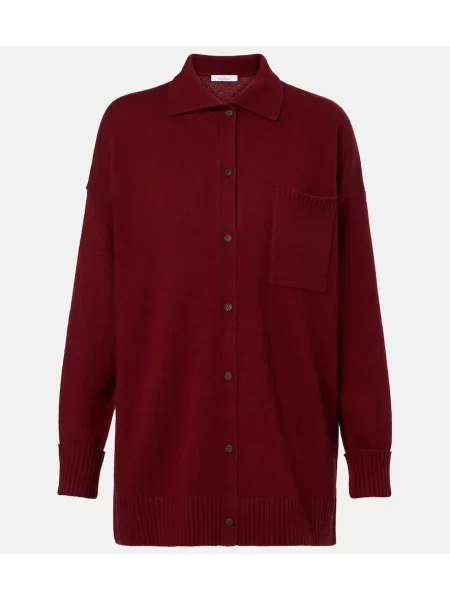 Cardigan Max Mara din cașmir roșu