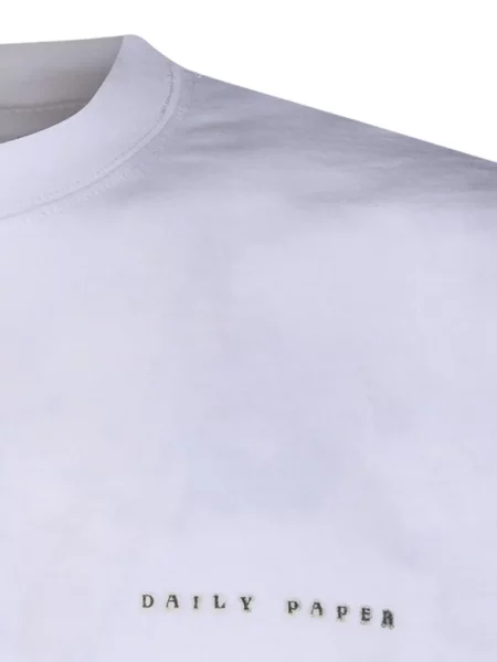Tricou Daily Paper cu imagine alb