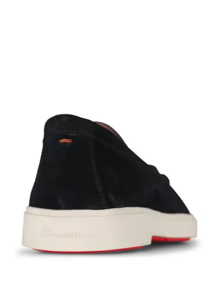 Szarvasbőr loafer Santoni fekete