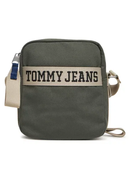 Bag Tommy Jeans Retro Cool Reporter Bag Green 2 l zielone