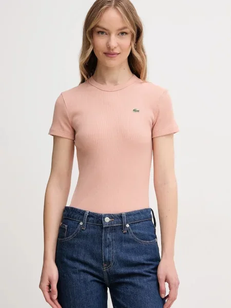 Lacoste tricou pentru femei din portocaliu
