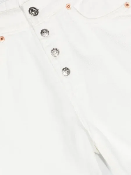 Jeansy straight leg dziecięce Mm6 Maison Margiela białe