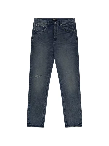 Blugi Purple Brand zdrențuiți albastru