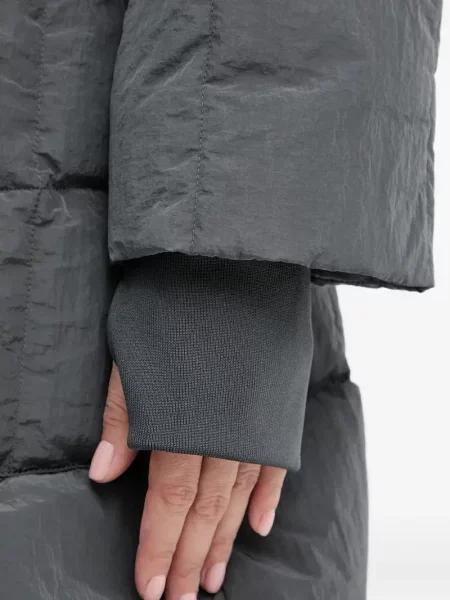 Palton Armani Exchange cu glugă gri