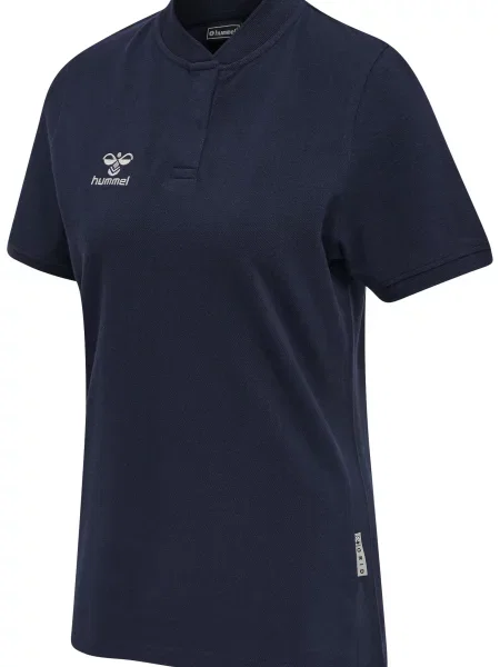 Koszulka polo Hummel Move Grid niebieska