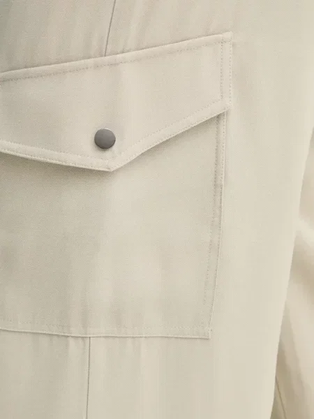 Pantaloni cargo Bruuns Bazaar plisate