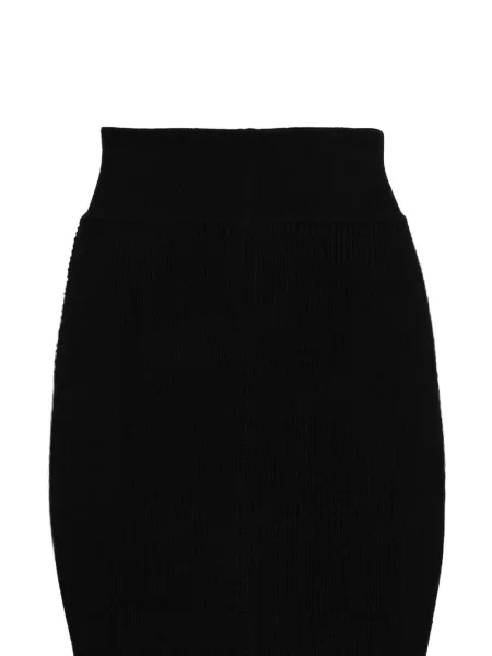 Fustă Rick Owens cu nervuri negru