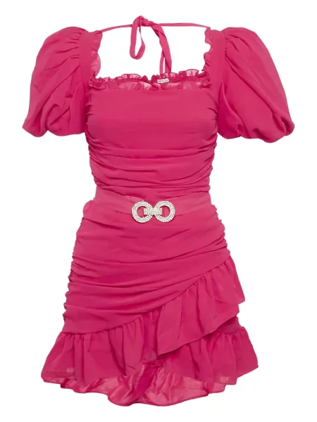 Rochie Mergim de costum roz