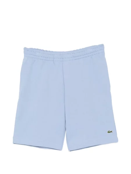 Pantaloni scurți Lacoste cu broderie albastru