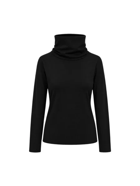 Sweter z golfem Seventy czarny