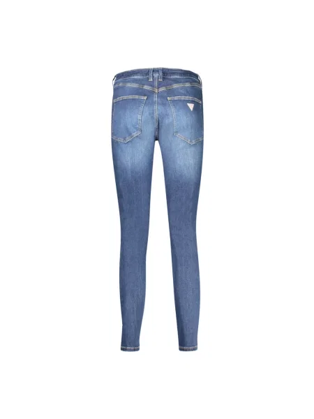Guess Jeansy Granatowy Skinny Fit niebieskie