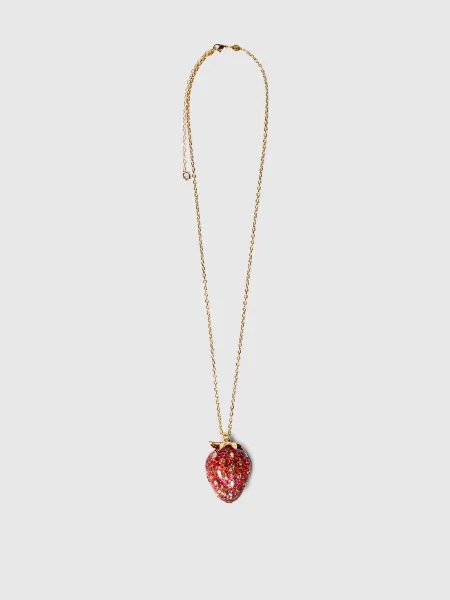 Золотистий ланцюжок Idyllia з підвіскою Swarovski