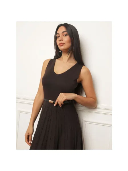 Haljina La Modeuse smeđa