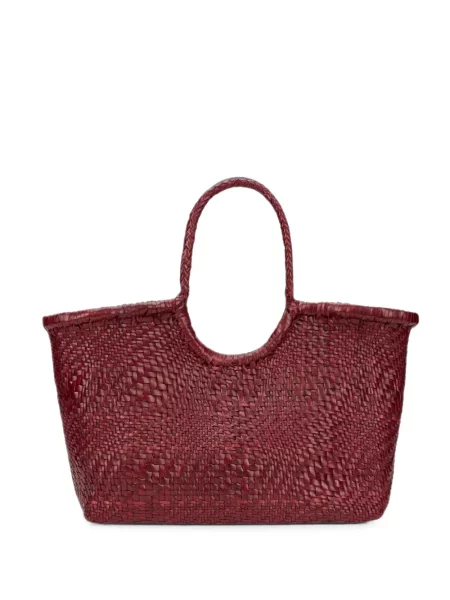 Geantă shopper Dragon Diffusion din piele roșu