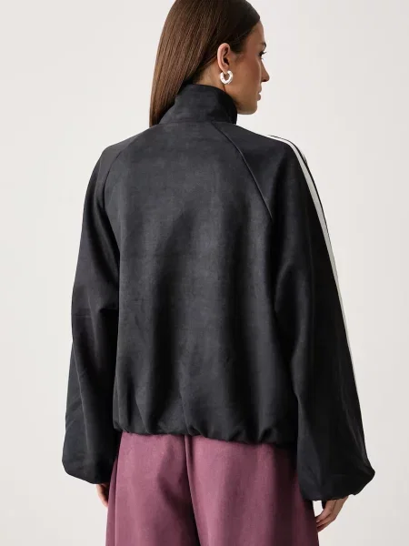 Adidas Originals bluza rozpinana Adilenium Season 6 Faux Suede szara