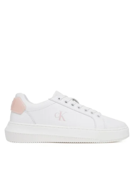 Calvin Klein Jeans Sneakers Chunky Cupsole Ru Patch Lth Wn alb
