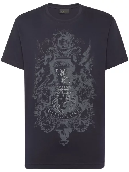 Tricou Billionaire cu imagine albastru