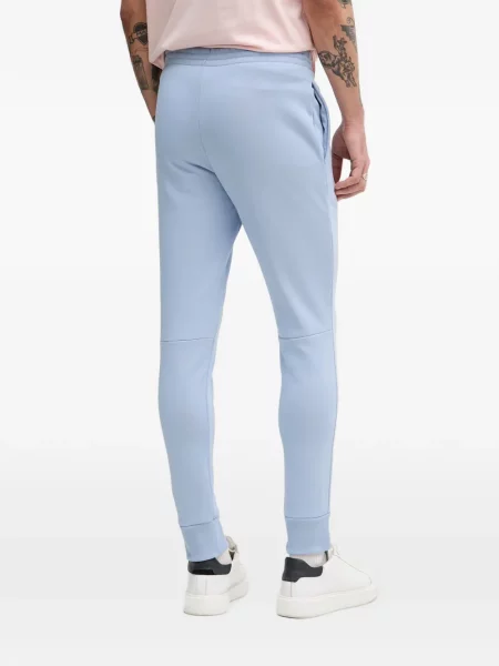 Pantaloni Lacoste alergare cu autograf albastru
